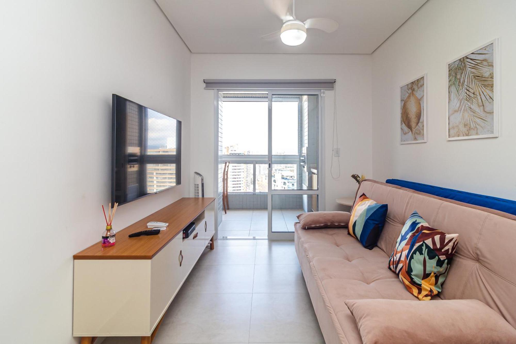 Apto Otima Localizacao A 100M Da Praia, Piscina, Ar Condicionado, Garagem E Portaria 24H プライア・グランデ エクステリア 写真
